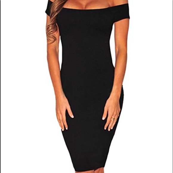 Fits 6-8 Black wave off shoulder mini - Picture 2 of 8